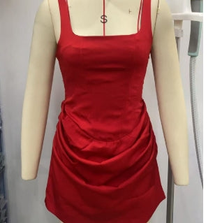 Elegant Corset Dress Square Neckline
