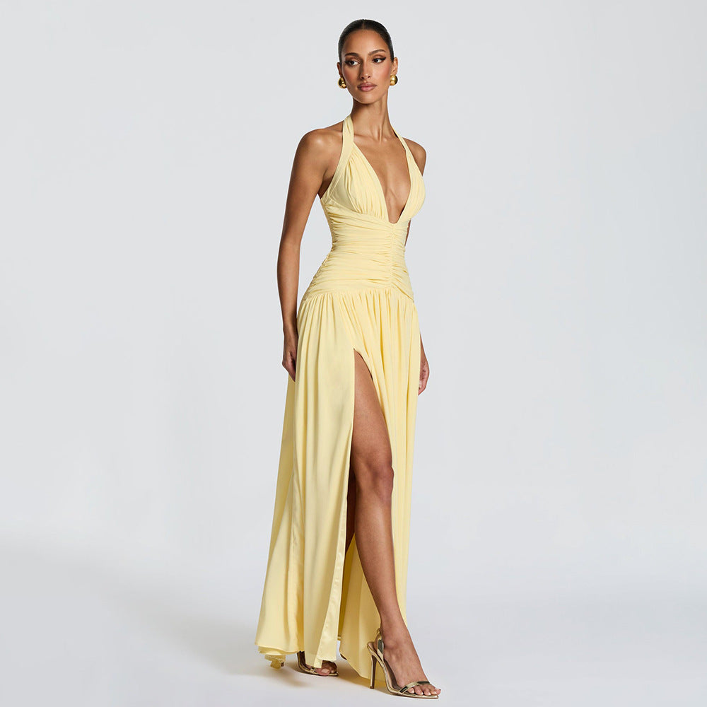 Party Halter Neck Fishtail Dress
