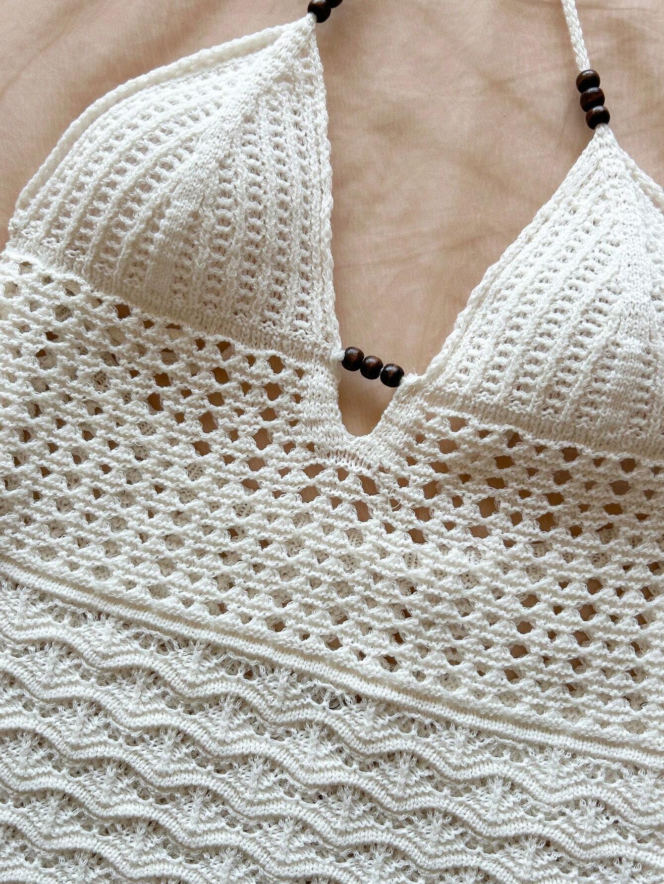 Knitted Beach Cover Up Dress