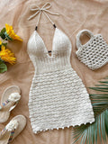 Knitted Beach Cover Up Dress