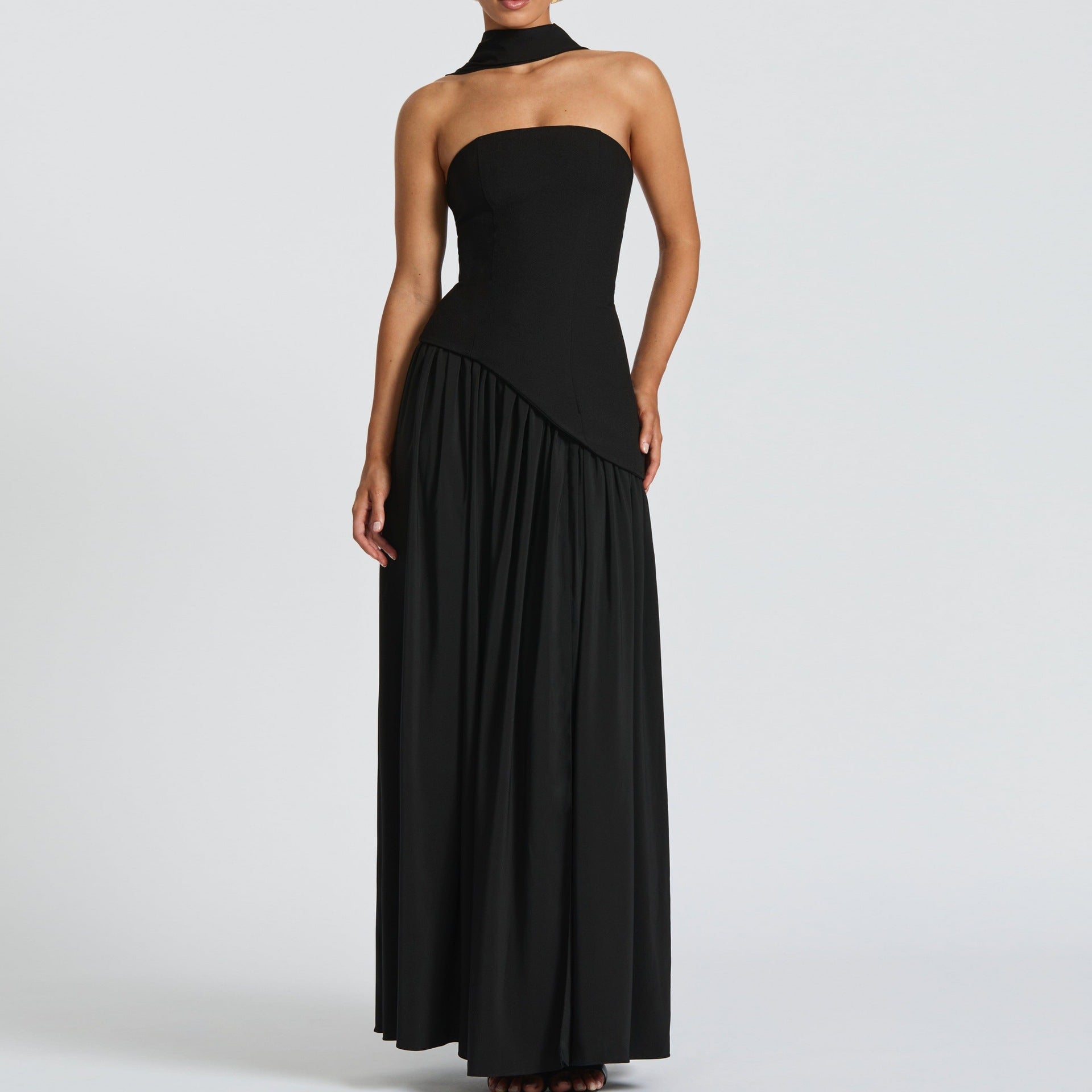 Sexy Tube Top Split Hem Dress