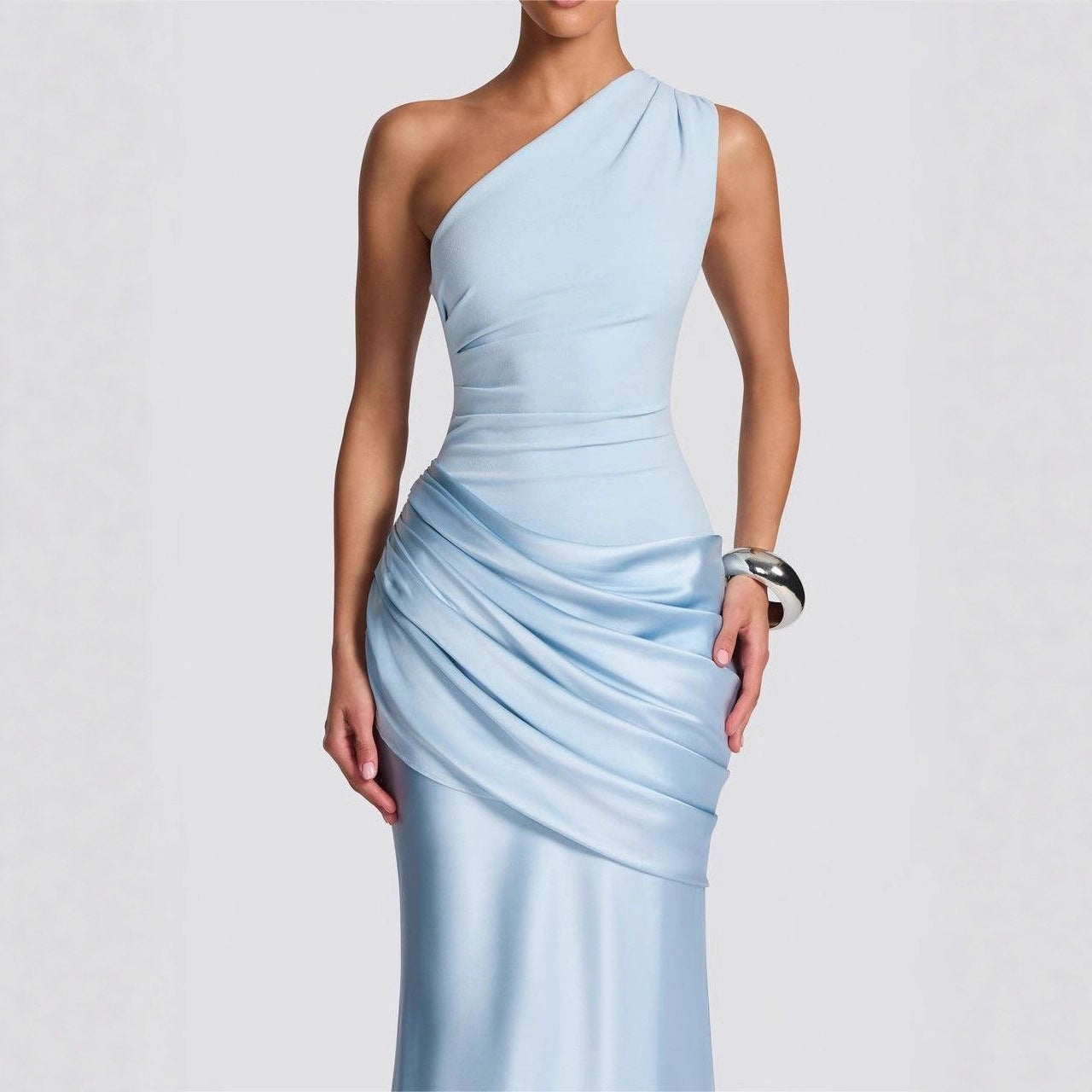 Retro Drapey Slim Fit Dress