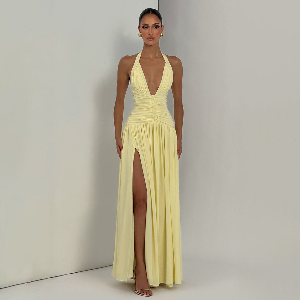 Party Halter Neck Fishtail Dress