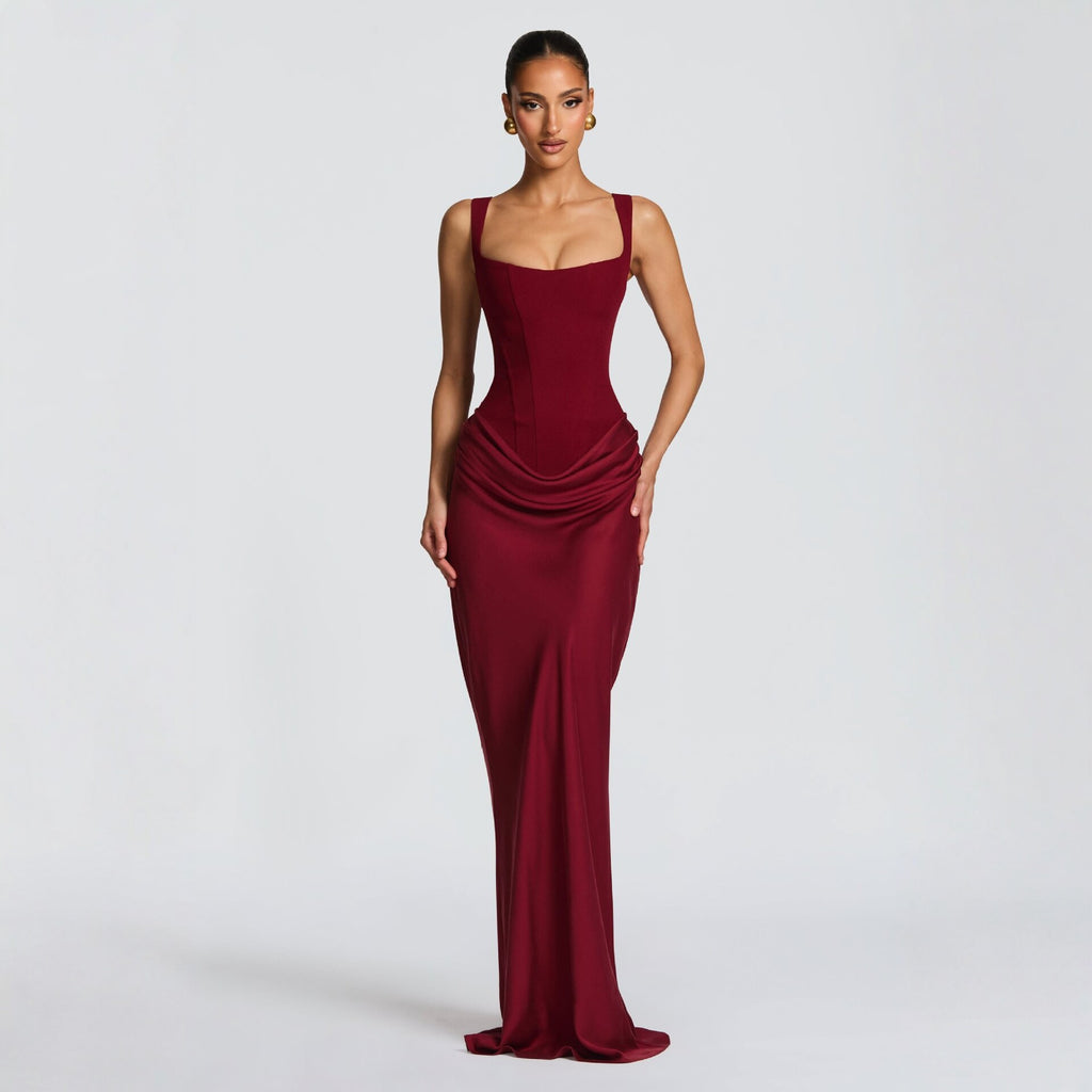 Slim Fit Bodycon Dress with Square Neck